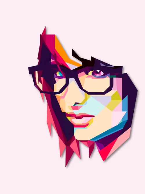 Woman face vector