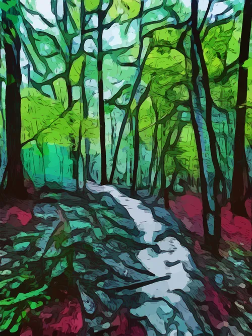 Vector abstract forest