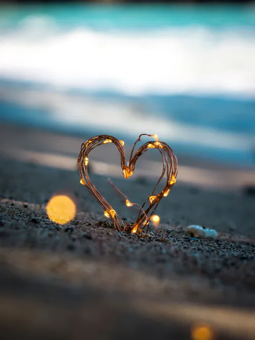 Heart on the beach