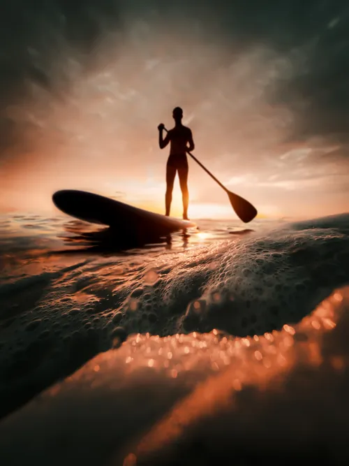 Paddle surf