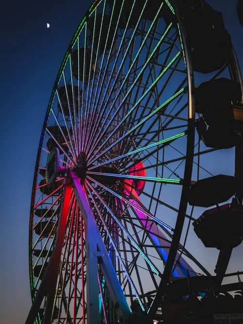 Ferris wheel at night
