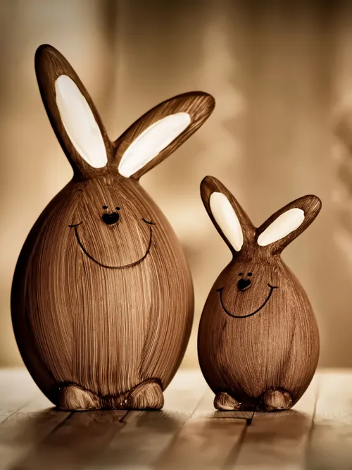 Easter rabbits figures