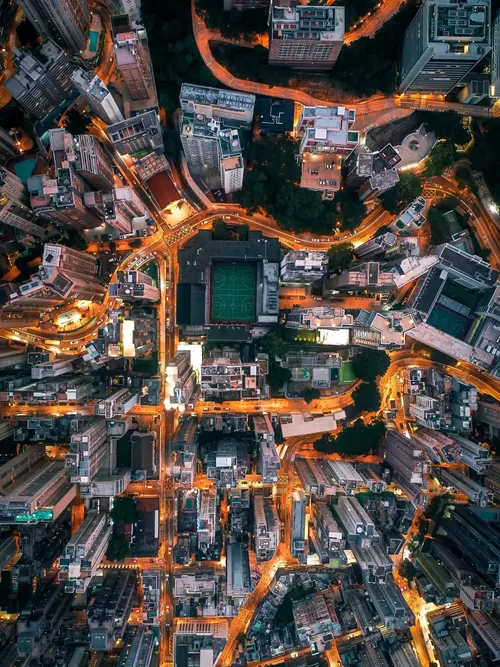 City aerial view