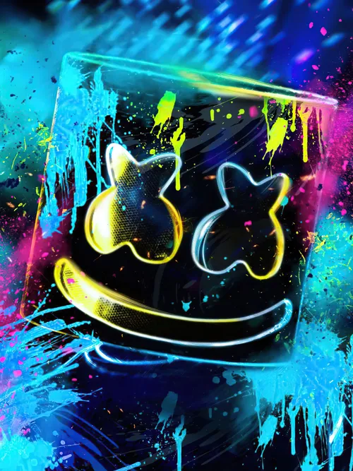 DJ Marshmello painted