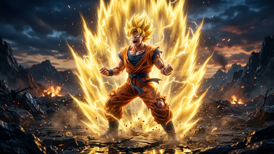 Super Saiyan Goku Power Surge
