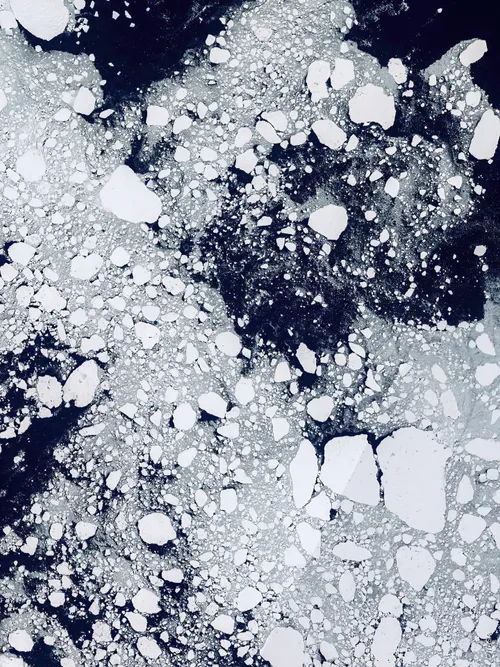 Antarctica aerial view