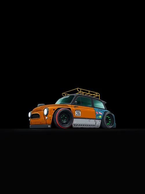 Mini Cooper drawing