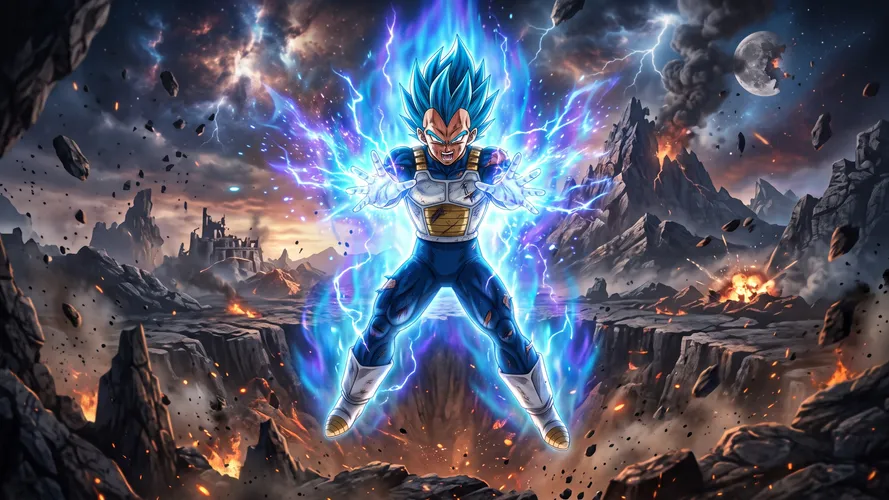 Vegeta Super Saiyan Blue Power