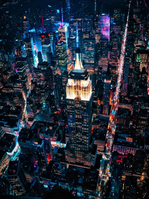 Empire State Building at night