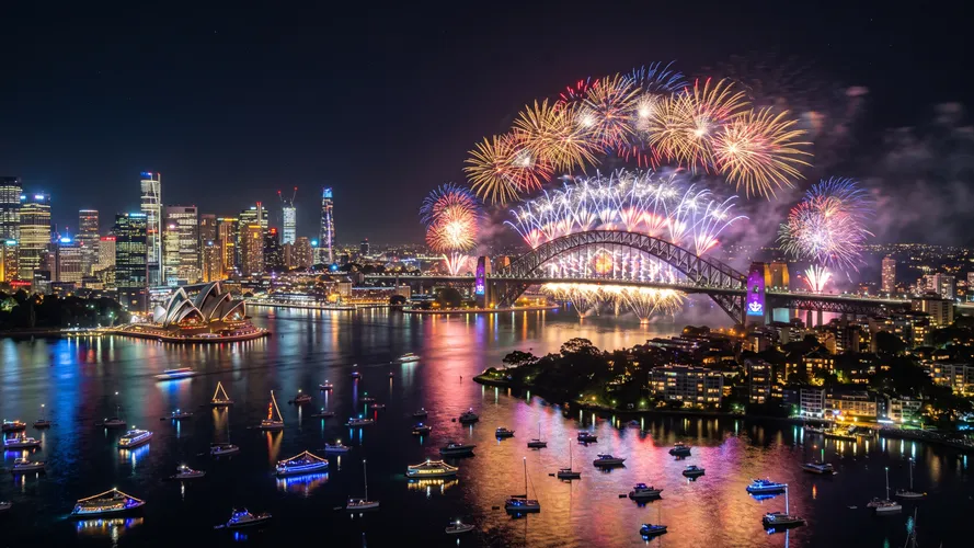 Sydney Harbour Bridge New Year Fireworks