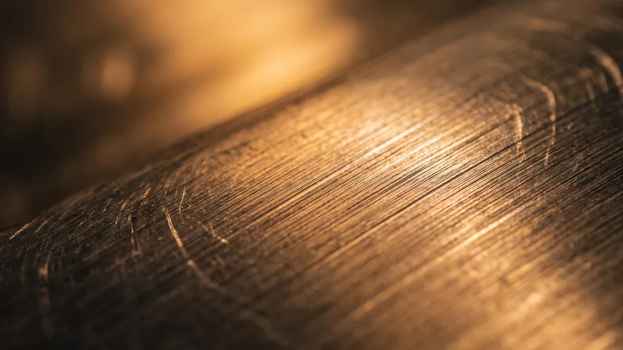 Golden Brushed Metal Texture