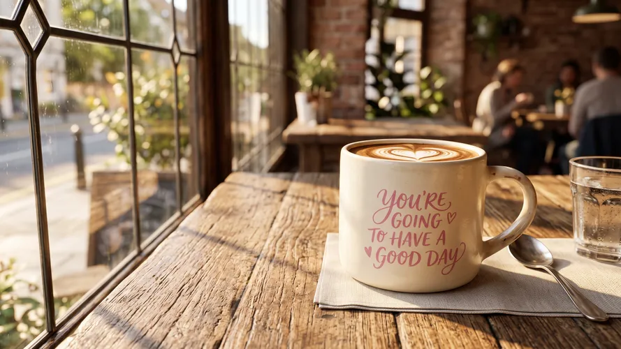 Cozy Coffee Cup in Cafe