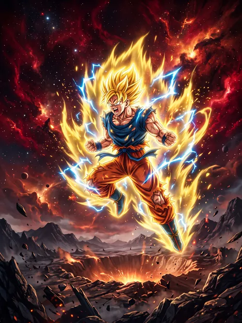 Super Saiyan Goku Cosmic Power