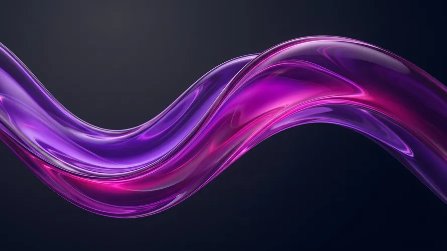Purple Glass Wave Abstract