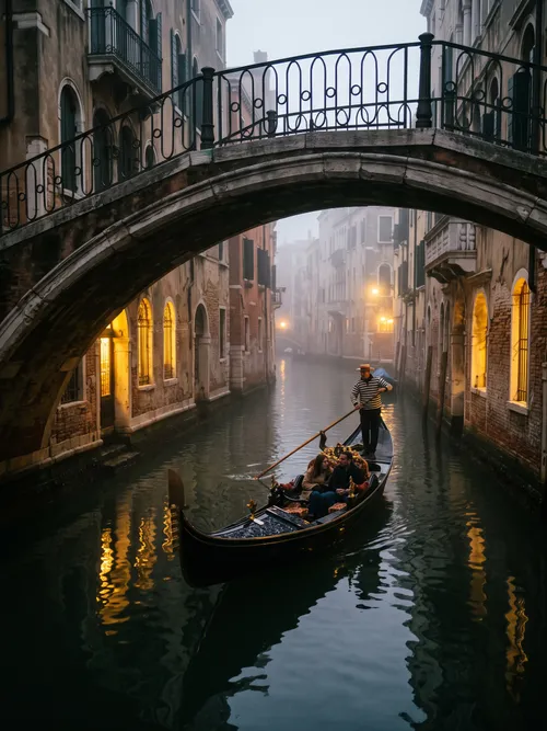 Romantic Gondola Ride in Venice