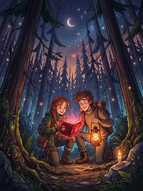 Magical Night in Enchanted Forest