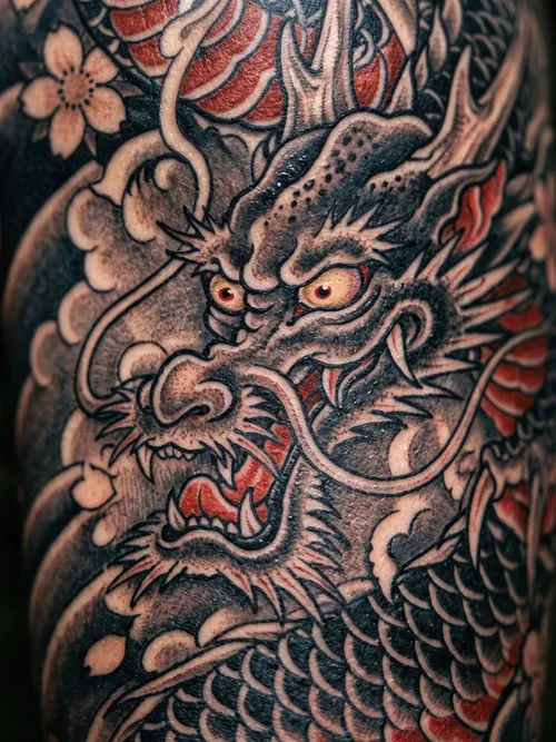 Japanese Dragon Tattoo Art