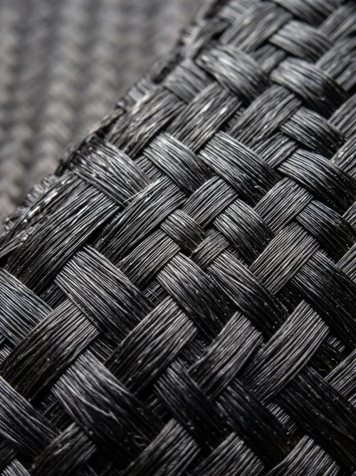 Dark Woven Carbon Fiber Texture