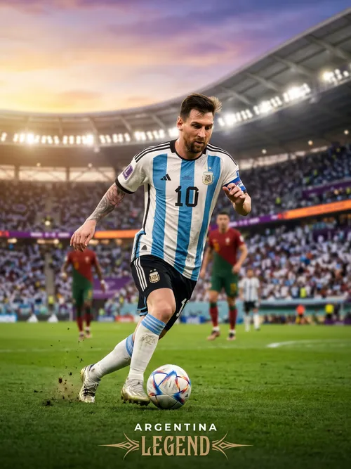 Lionel Messi Argentina Soccer Legend